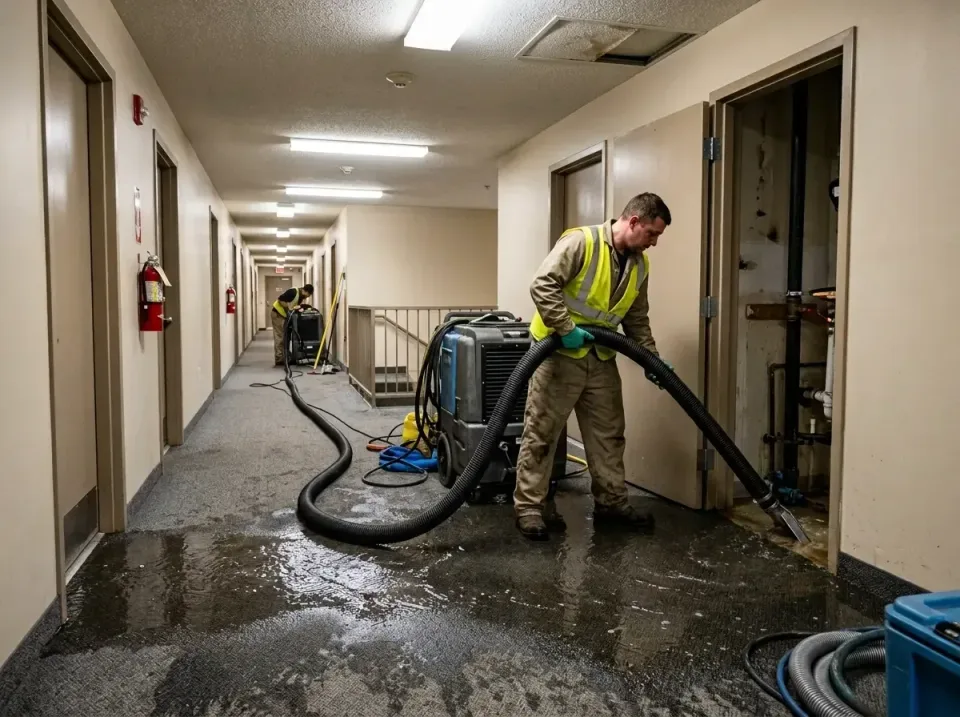 multi-unit-apartment-hallway-f-005 — frequently asked questions, Emergency Burst Pipe Water Extraction & Removal in West Bel…